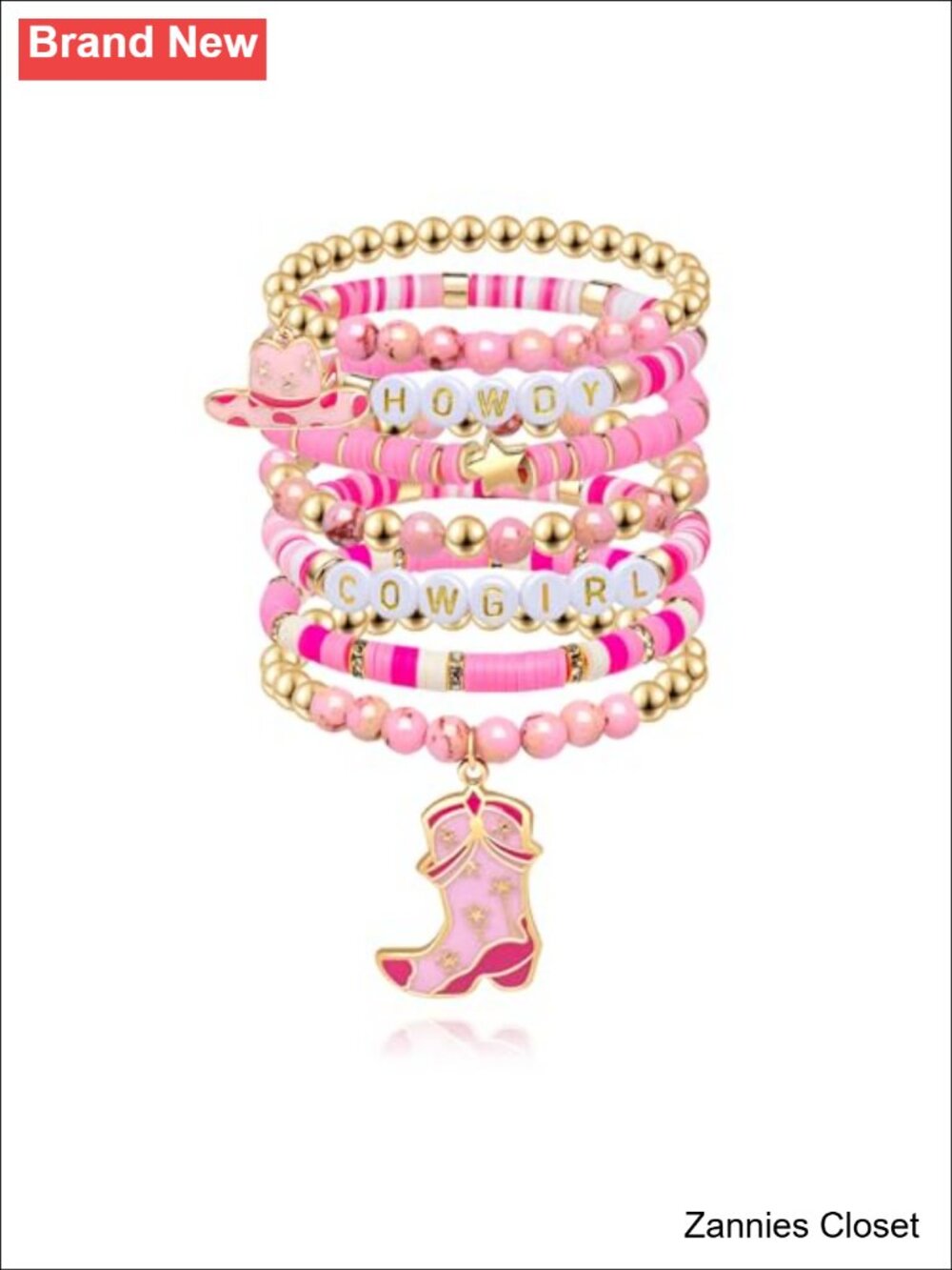 🤠 Western Cowgirl Beaded Stretch Bracelets Stackable Bohemian Jewelry Set